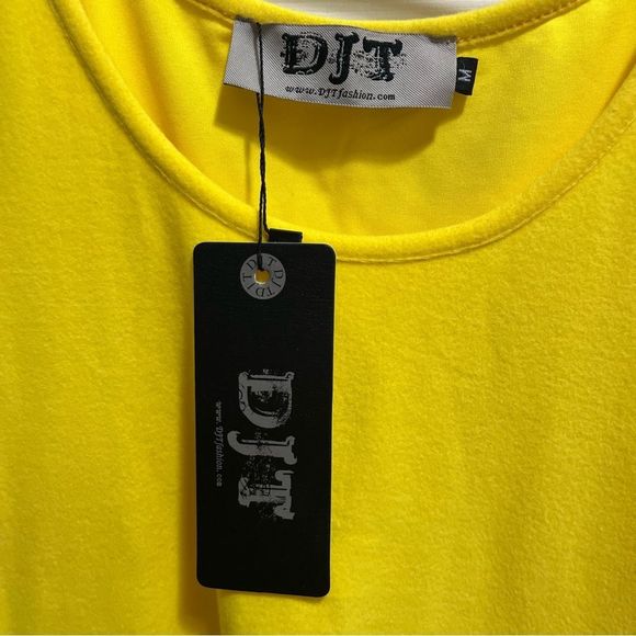 NWT DJT Fashion Yellow Fit & Flare Dress - Picture 6 of 11